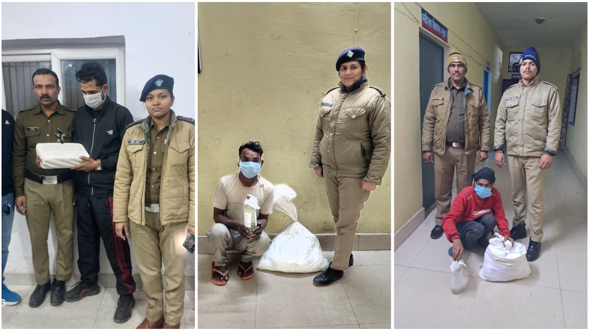 SSP के सख्त निर्देशों का असर, बनभूलपुरा व चोरगलिया में नशा तस्करों पर ताबड़तोड़ कार्रवाई